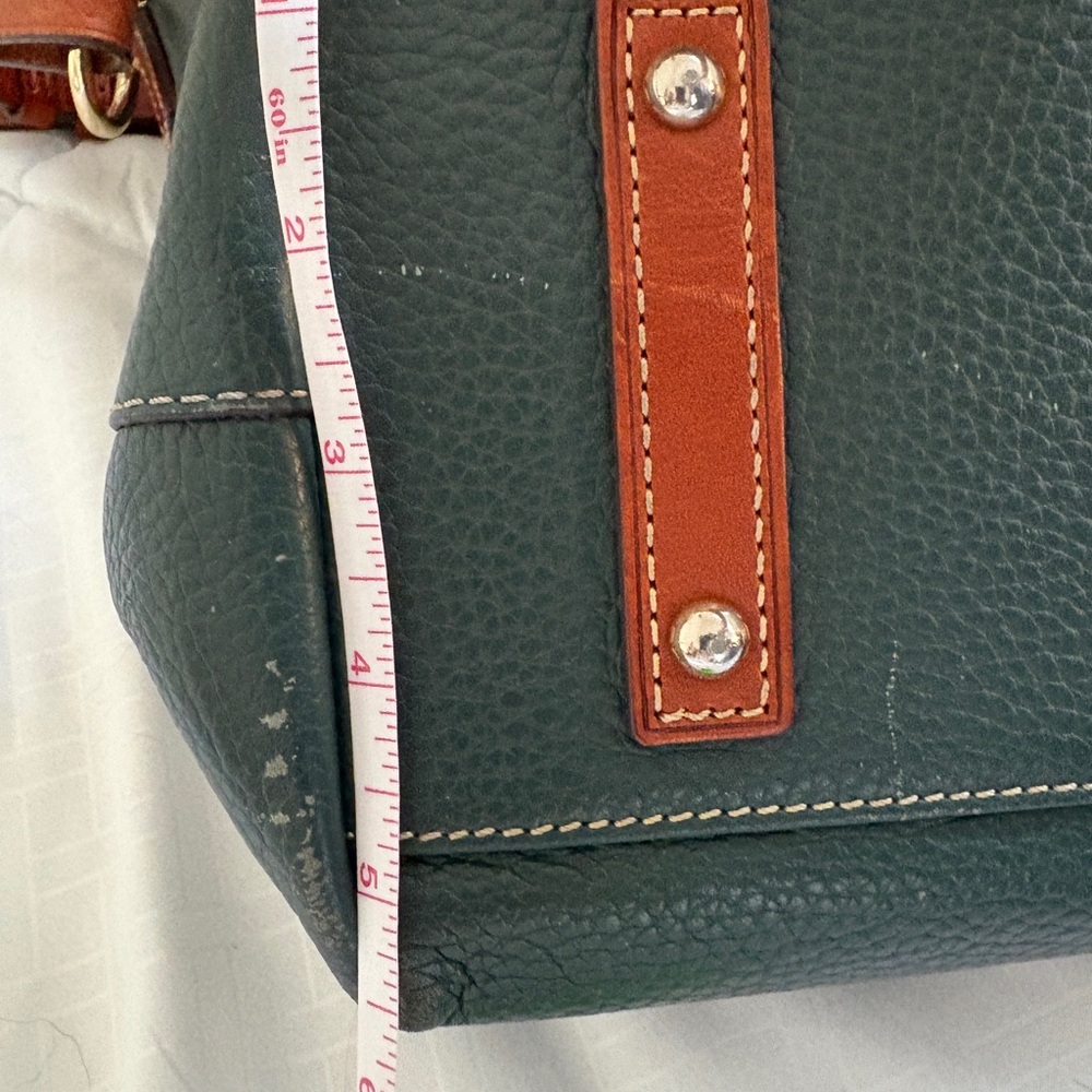 Dooney & Bourke Hunter Green All Weather Leather large satchel - Picture 10 of 10